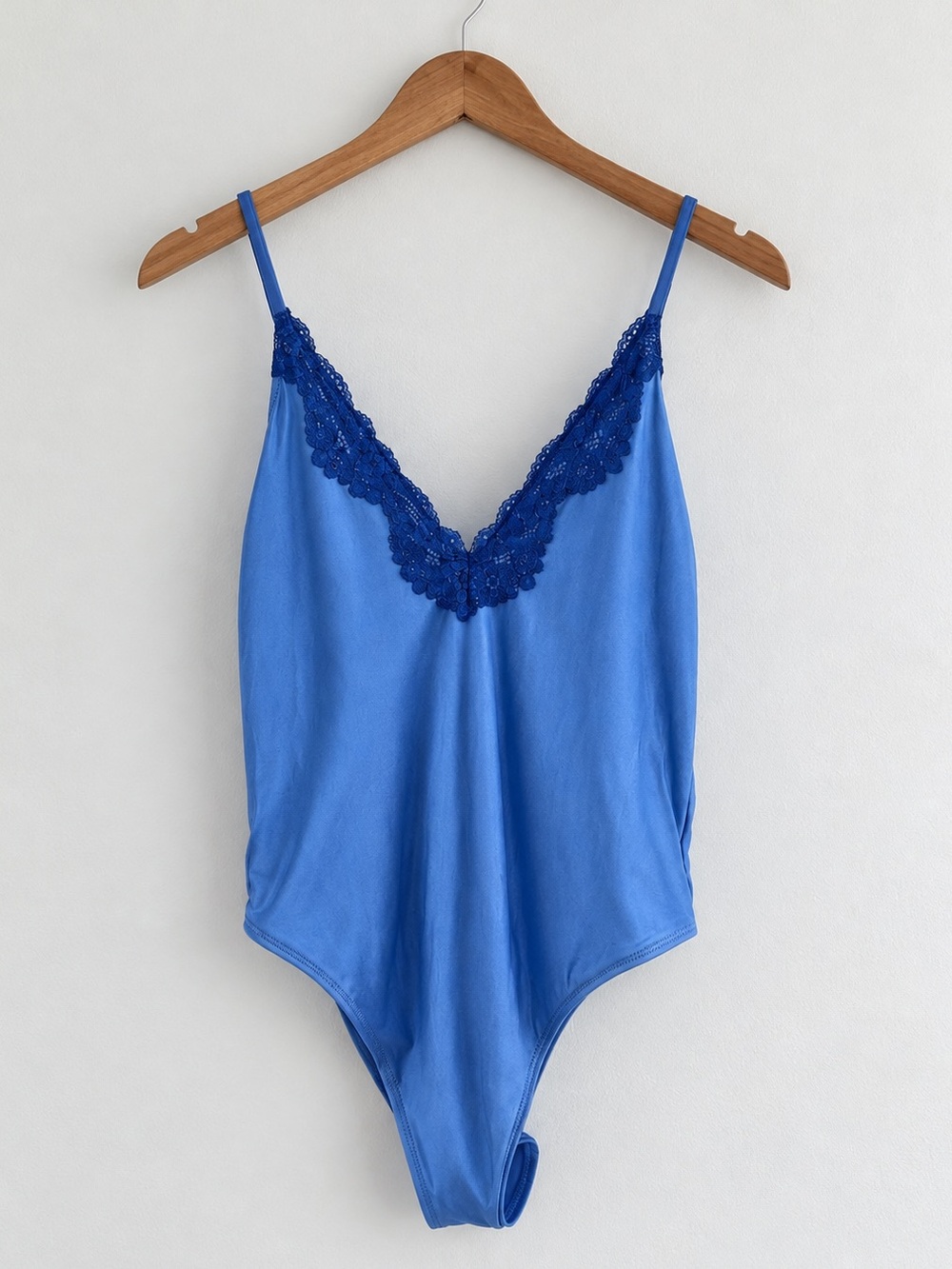 Aerie Shine Lace Plunge Cheeky One Piece Swimsuit NWT Small